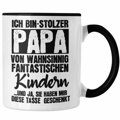 Vater Papa Tasse Geschenk Lustiger Spruch Stolzer Papa Von Fantastischen Kindern Gesc