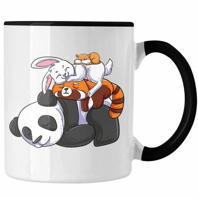 Panda Fuchs Hase Tasse Geschenk Lustiger Spruch Lustige Grafik Geschenkidee Geburtsta