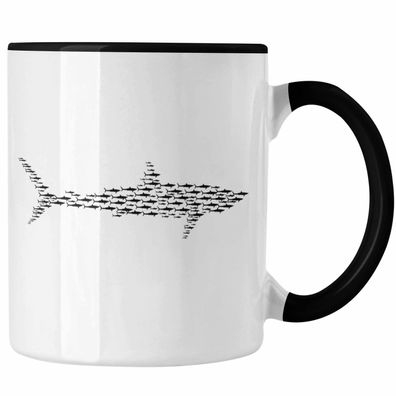 Tasse mit Haifisch-Grafik als Geschenkidee Haifisch Haise Geschenk