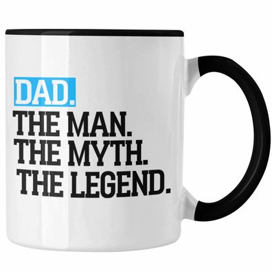Tasse fér Vater Lustig "Dad The Man The Myth The Legend" Vatertag Spruch Geschenkidee