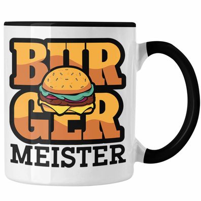 Burger Meister Tasse Geschenk Spruch Grillen Sommer Burger Liebhaber Geschenkidee Che