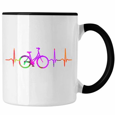 Tasse Fahrradfahrer Herzschlag Grafik Geschenk fér Radfahrer