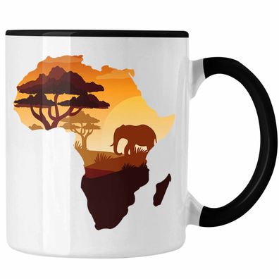 Tasse Afrika Safari Tierliebhaber Abenteurer Afrika Map Geschenkidee