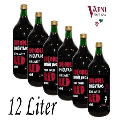 Imiglykos Ideodis Vaeni Naoussa 12 Liter griechischer Rotwein halbsüß