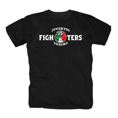 Juve Fighters Ultras Fussball Club Italia Turin Italien Forza Fans T-Shirt S-5XL