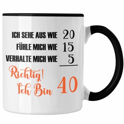 Tasse 40. Geburtstag Lustiges Geschenk Frauen 40er B Day