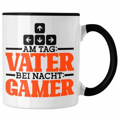 Tasse Vatertag "Am Tag Vater Bei Nacht Gamer" Lustiges Geschenk fér Gamer-Väter