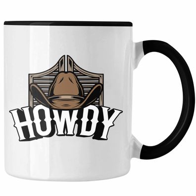 Lustige Tasse fér Line Dance Fans Howdy Cowboy Geschenkidee
