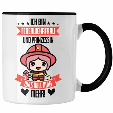 Lustige Feuerwehrfrau Tasse Geschenk fér Frauen in der Feuerwehr Prinzessin
