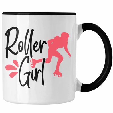 Lustige Rollschuh Tasse Geschenk fér Roller Girls "Roller Girl" Nostalgie 80er Jahre