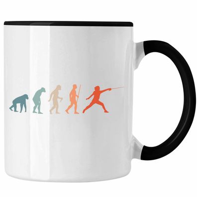 Lustige Fechten-Tasse Geschenk fér Fechter Evolution
