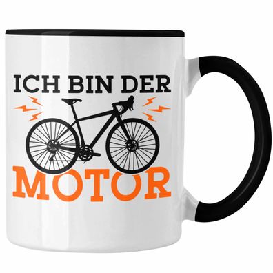 Tasse "Ich Bin Der Motor" Geschenkidee fér Fahrradfahrer und Anti E-Biker