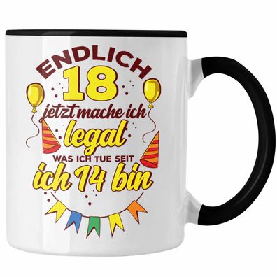 Lustige Tasse zum 18. Geburtstag witziges Geschenk 18er Geburtstag