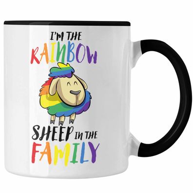Lustige LGBTQ-Tasse mit dem Spruch "I'm The Rainbow Sheep In The Family" Schwule Lesb