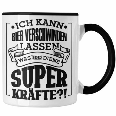 Bier Tasse - "Ich kann Bier verschwinden lassen" Geschenk fér Bierliebhaber