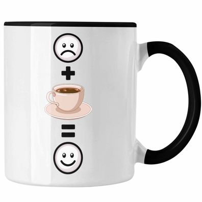 Kaffee Tasse Geschenk fér Kaffeetrinker Lustige Geschenkidee :( + Kaffeetasse = :) Ge