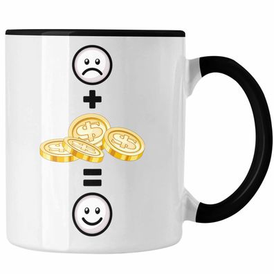 Entrepreneur Geld Tasse Geschenk fér Geld Liebhaber :( + Geld = :) Lustige Geschenki