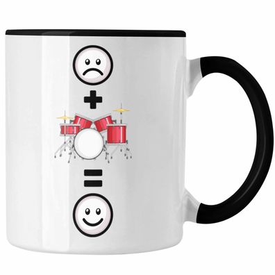 Schlagzeug Tasse Geschenk fér Schlagzeugspieler :( + Schlagzeug = :) Lustige Geschen