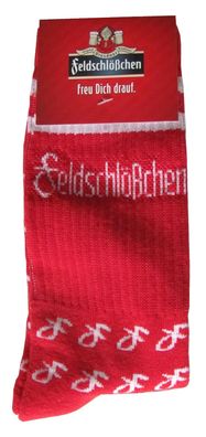 Feldschlößchen Brauerei Dresden - Motiv 3 - Schriftzug & Logo´s - Socken Gr. 35-38