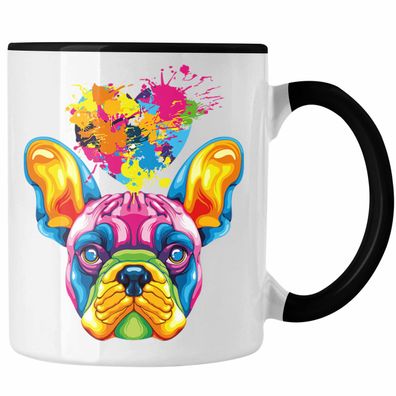 Französische Bulldogge Herz Farbe Besitzer Tasse Geschenk Lustiger Spruch Geschenkide