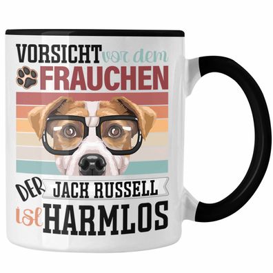 Jack Russell Besitzerin Frauchen Tasse Geschenk Lustiger Spruch Geschenkidee Vorsicht