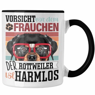 Rottweiler Besitzerin Frauchen Tasse Geschenk Lustiger Spruch Geschenkidee Vorsicht V