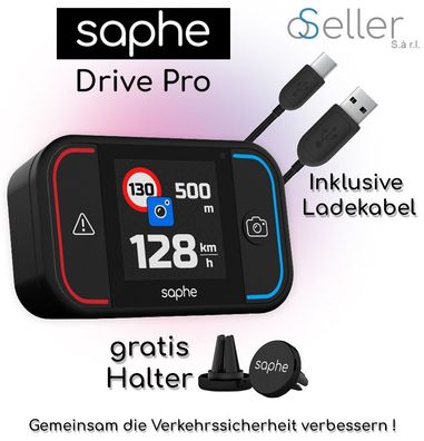 Saphe Drive Pro + Gratis Halterung Blitzerwarner oseller. de Daten von Blitzer. de