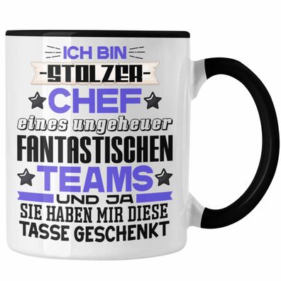 Ich Bin Stolzer Chef Tasse Geschenk Fantastisches Team Bester Chef Geschenkidee Lusti