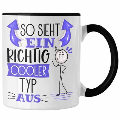 Typ Tasse Geschenk So Sieht Ein RIchtig Cooler Typ Aus Geschenkidee Lustiger Spruch G