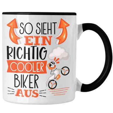 Biker Tasse Geschenk So Sieht Ein RIchtig Cooler Biker Aus Geschenkidee Lustiger Spru