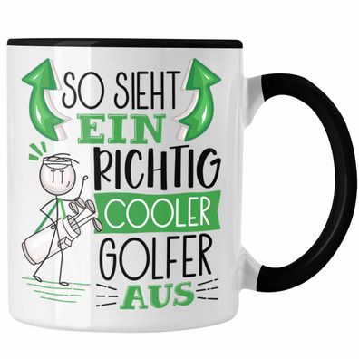 Golf-Spieler Tasse Geschenk So Sieht Ein Richtig Cooler Golf-Spieler Aus Geschenkidee
