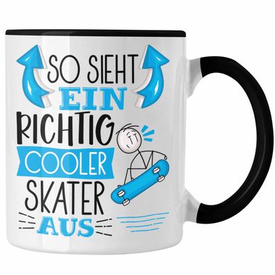 Skater Tasse Geschenk So Sieht Ein Richtig Cooler Skater Aus Geschenkidee Spruch Lust