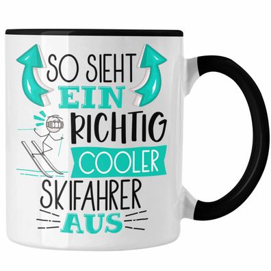 Skifahrer Tasse Geschenk So Sieht Ein Richtig Cooler Skifahrer Aus Geschenkidee Spruc
