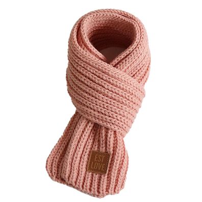 Kleinkinder Kinder Schal Jungen Mädchen Winter Gestrickte Warme Schals Hals rosa