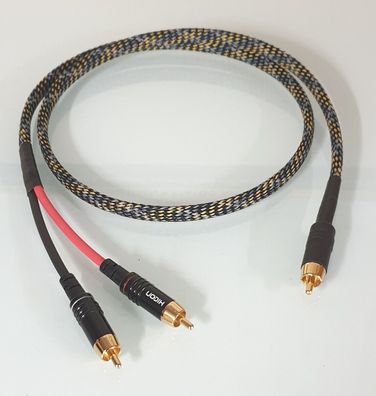 audio-IN "sUBy" / HighEnd Cinch-Y-Kabel speziell für Subwoofer / OFC / sNAKE