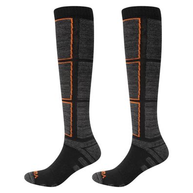 HIYATO Ski Socks Men's & Women's Merino Wool 2 Pairs Warm Thermal Socks Thick Terry
