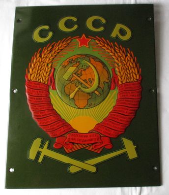Lokschild Russland CCCP Eisenbahnschild UDSSR Hammer Sichel Stern Sowjetunion /165220