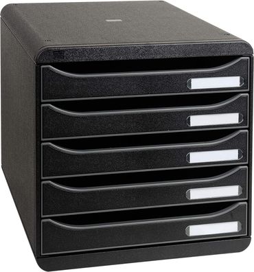 Exacompta 309714D Premium Ablagebox mit 5 Schubladen für DIN A4+ Dokumente. Stapel...