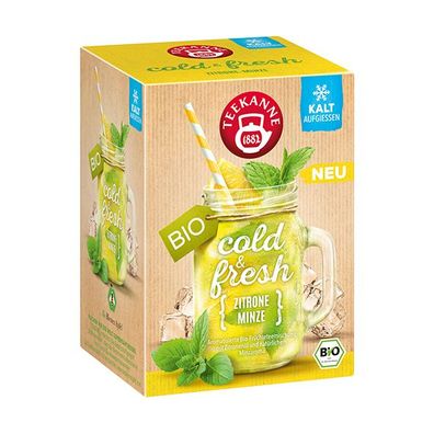Teekanne Bio cold & fresh Zitrone-Minze