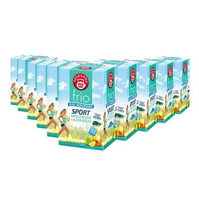 Teekanne frio Sport Apfel-Zitrone Magnesium Vorteilspack, 10er
