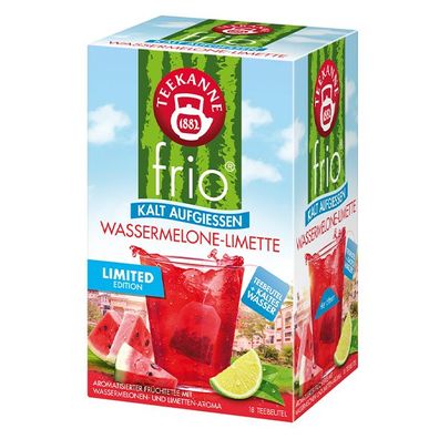 Teekanne frio Wassermelone-Limette, 18 Teebeutel