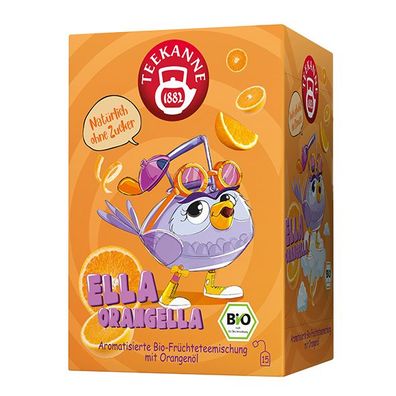 Teekanne Bio-Früchtetee "Ella Orangella" für Kinder, 15 Teebeutel