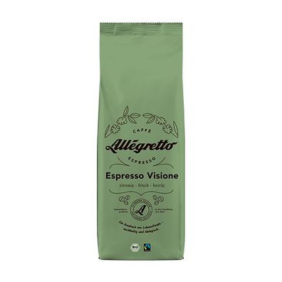 Allegretto Bio Espresso Visione, 500g, ganze Bohne