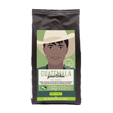 Rapunzel Bio Heldenkaffee Guatemala, 250g ganze Bohne