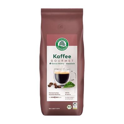 Lebensbaum Bio Gourmet Kaffee, 1000g ganze Bohne