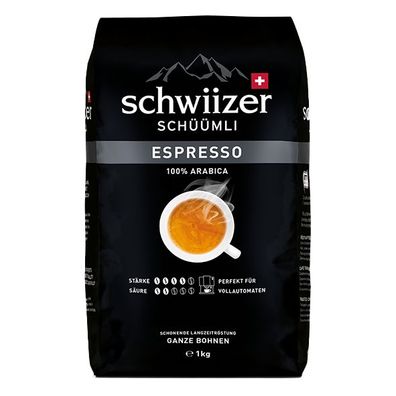 schwiizer Schüümli Espresso, 1000g ganze Bohne
