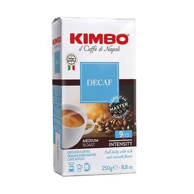 KIMBO Espresso decaffeinato, 250g gemahlen