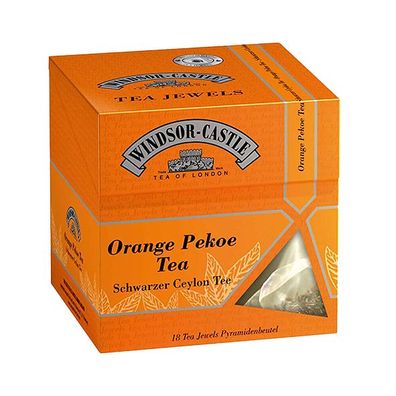 Windsor-Castle Orange Pekoe Tea, 18 Pyramidenbeutel