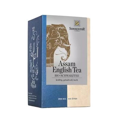 Sonnentor "Assam English Tea" Bio-Schwarztee, 18 Teebeutel