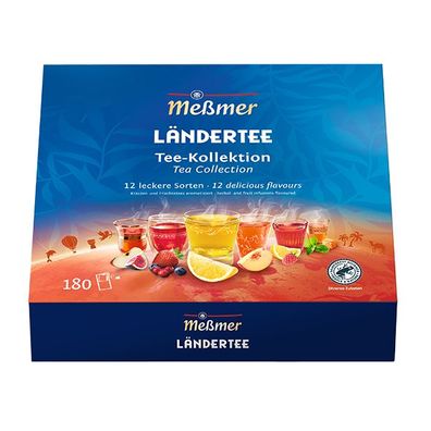 Meßmer Ländertee Tee - Kollektion Box, 180 Teebeutel (12x 15)